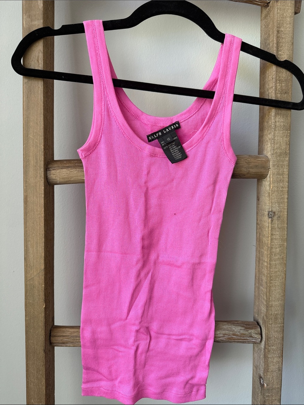 Ralph Lauren Hot Pink Ribbed Tank